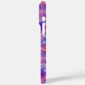 紫色の皺になったテクスチャ Case-Mate iPhoneケース (裏面 / 左)