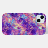 紫色の皺になったテクスチャ Case-Mate iPhoneケース (裏面 (横))