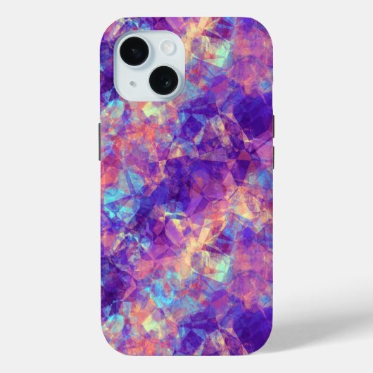 紫色の皺になったテクスチャ Case-Mate iPhoneケース (裏面)
