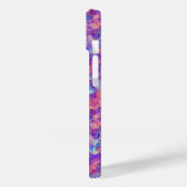 紫色の皺になったテクスチャ Case-Mate iPhoneケース (裏面 / 左)