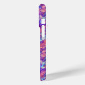 紫色の皺になったテクスチャ Case-Mate iPhoneケース (裏面 / 左)