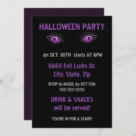 紫色の目 招待状