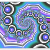 紫色の真珠フラクタルスパイラル シール (正面)