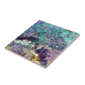 紫色の石造りの質パターン石の宝石の鉱物AM タイル (側面)