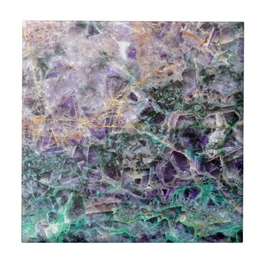 紫色の石造りの質 タイル (正面)