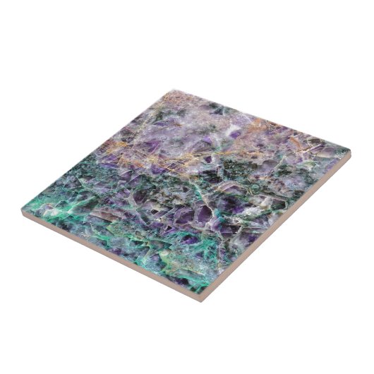 紫色の石造りの質 タイル (側面)