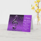 紫色の石! _ カード (黄色い花)