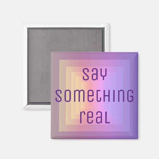 紫色の磁石 マグネット (正面/裏面)