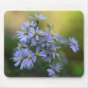 紫色の秋の星状体の花の野生の花のマウスパッド マウスパッド