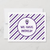 紫色の移動しました ストライプの移動写真 (正面)