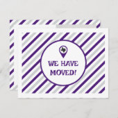 紫色の移動しました ストライプの移動写真 (正面/裏面)