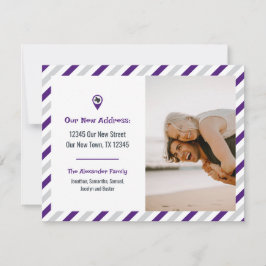 紫色の移動しました ストライプの移動写真