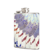 紫色の種族の蝶によってはアールデコパターンが飛びます フラスク (左)