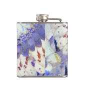 紫色の種族の蝶によってはアールデコパターンが飛びます フラスク (裏面)