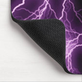 紫色の稲妻のイラストレーション マウスパッド (コーナー)