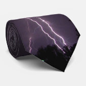 紫色の稲妻 ネクタイ (ロール)