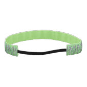 紫色の空の花が増えた アスレチックヘッドバンド (裏面)