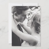 紫色の空の花の会場の結婚変化 招待状 (裏面)