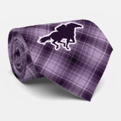 紫色の競馬 ネクタイ (ロール)