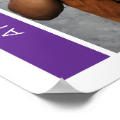 紫色の箱と写真の卒業ポスター ポスター (角)