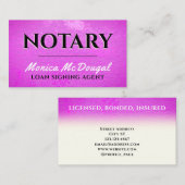 紫色の粗いフェイクテクスチャ名刺 名刺 (正面/裏面)