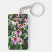 紫色の紅花 キーホルダー (裏面)