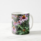 紫色の紅花 コーヒーマグカップ (正面右)