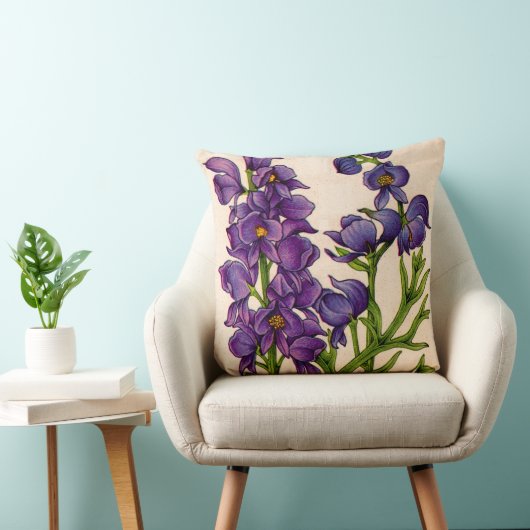 紫色の紋章 クッション (椅子)