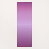 紫色の紫と白カスタムのスクリプト ヨガマット (裏面)