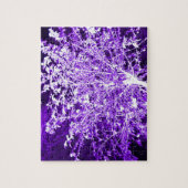 紫色の紫の抽象芸術の木の枝 ジグソーパズル (縦)