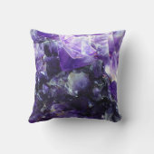 紫色の紫色のパーソナライズな名前 クッション (裏面)