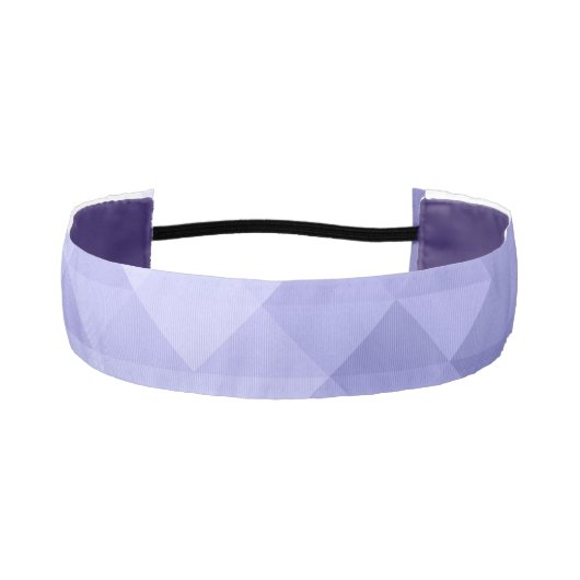 紫色の紫色の三角形の幾何学的な正方形 アスレチックヘッドバンド (正面)