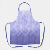 紫色の紫色の三角形の幾何学的な正方形 エプロン (正面)