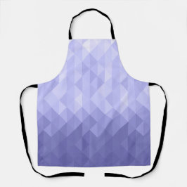 紫色の紫色の三角形の幾何学的な正方形 エプロン