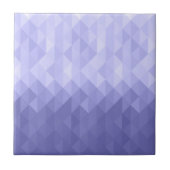 紫色の紫色の三角形の幾何学的な正方形 タイル (正面)
