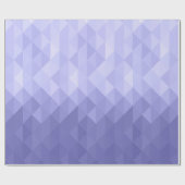 紫色の紫色の三角形の幾何学的な正方形 ラッピングペーパー (フラット)