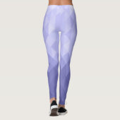 紫色の紫色の三角形の幾何学的な正方形 レギンス (裏面)