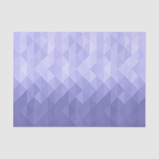 紫色の紫色の三角形の幾何学的な正方形 薄葉紙 (正面)
