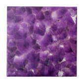 紫色の紫色の宝石用原石の石2月Birthstone タイル (正面)