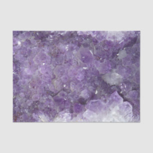 紫色の紫色の治療の水晶宝石Geode 薄葉紙