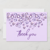 紫色の紫 サンキューカード (正面)