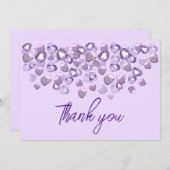 紫色の紫 サンキューカード (正面/裏面)