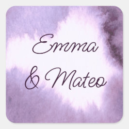 紫色の紫 スクエアシール