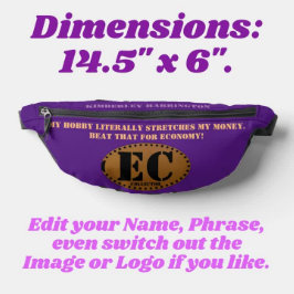 紫色の細長いコイン/押されたペニーコレクター ファニーパック