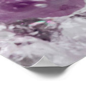 紫色の結晶のキャンバス印刷 ポスター (角)
