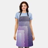 紫色の結晶 エプロン (着用した状態)