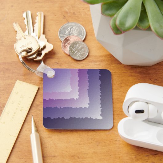 紫色の結晶 キーホルダー (デスク)