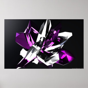 紫色の結晶 ポスター