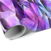 紫色の結晶。 ラッピングペーパー (ロールコーナー)