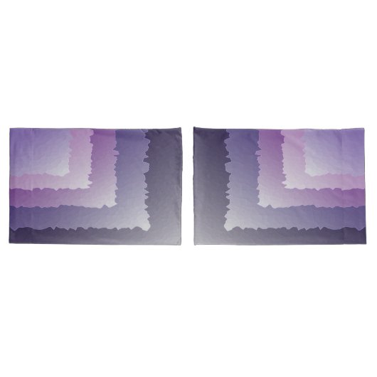 紫色の結晶 枕カバー (バックセット)